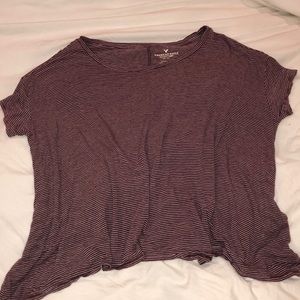 Comfy striped American eagle top